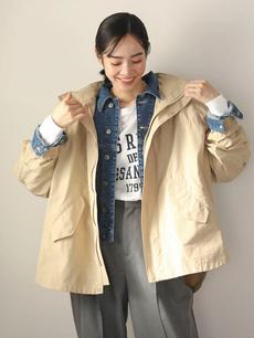 撥水加工 2Wayゆったりブルゾン 撥水加工 2Wayゆったりブルゾン